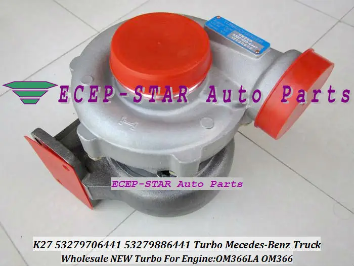 Turbina turbocompresor Turbo K27 6441 53279706441 53279886441 A3660960899 para camión Mecedes Benz OM366LA OM366