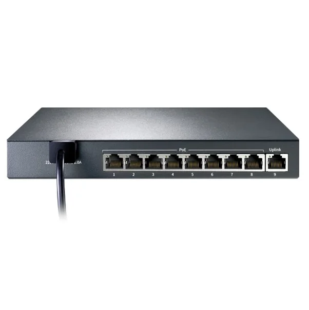 

9 ports 8 PoE 83Watt Network Switch IEEE802.3af/at PoE suit for all kind of poe camera or AP, Network Switches, Plug&Play