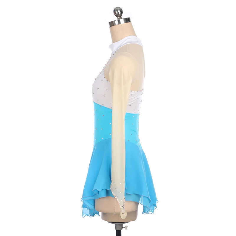 Nasinaya Figure Skating Competition Dance Training Women's Children's Gymnastics Performance Dress Long Sleeve Performance Dress