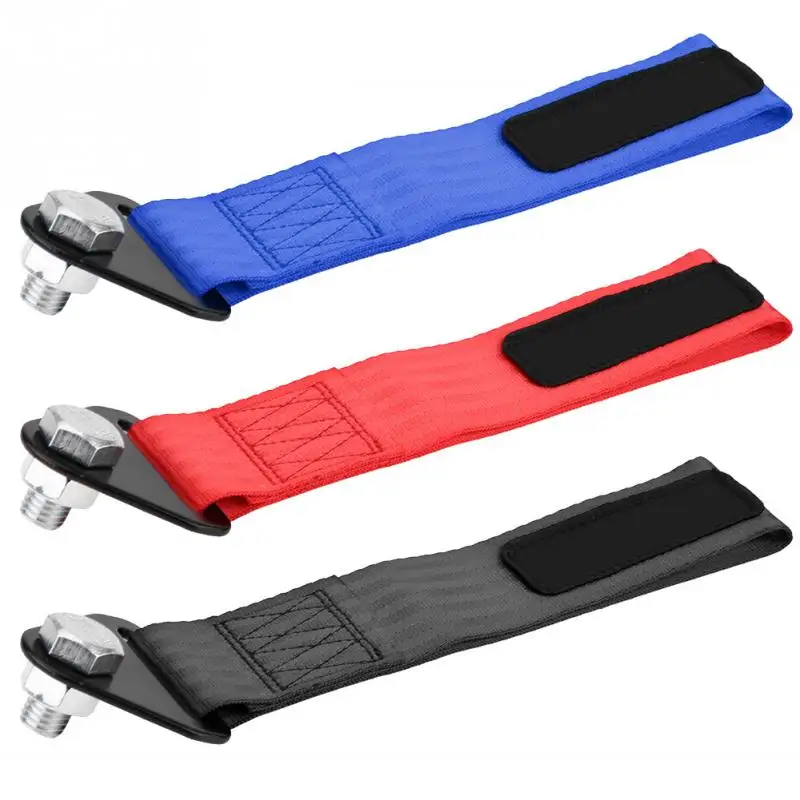 خطاف سحب عالمي لمصد أمامي وخلفي ، حزام سيارة سباق ، حبل سحب ، قوة عالية ، 3 ألوان #1