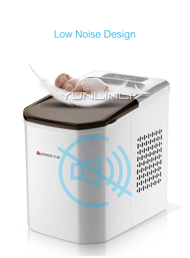 جهاز تكوين الثلج الصغير المنزلية/التجارية الصغيرة الحجم آلة الجليد 220 فولت كامل التلقائي آلة مكعبات الثلج