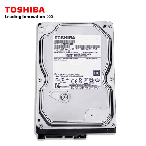 Imagen 2 del producto Toshiba-disco duro mecánico interno para ordenador de escritorio, 500GB, 3,5 pulgadas, SATA3, 3-6Gb/s, HDD, 32MB, caché, 500GB, 7200RPM, búfer