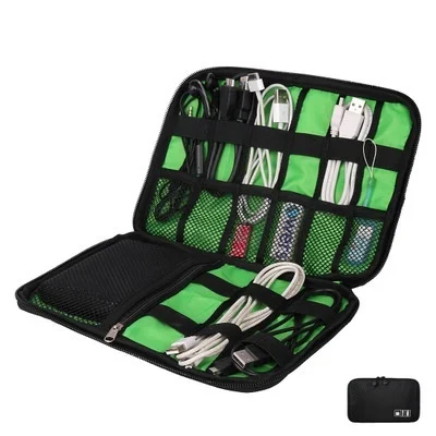 travel  storage waterproof anti shock data line finishing bag USB power line package storage bag