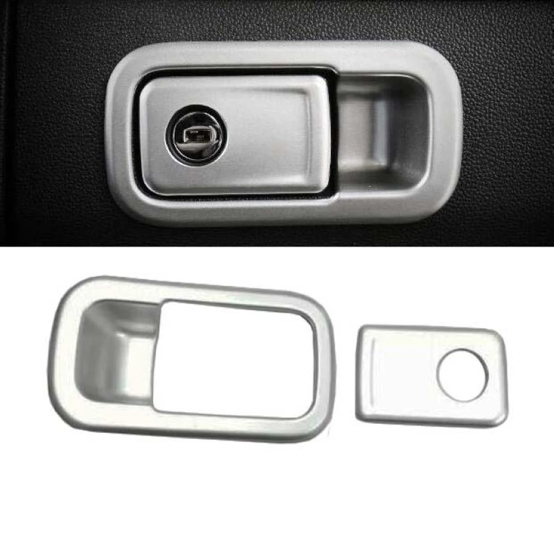 

High Quality Abs Chrome Matte Inner Storage Box Glove Box Handle Cover Trim For Volkswagen VW Tiguan 2017 2018