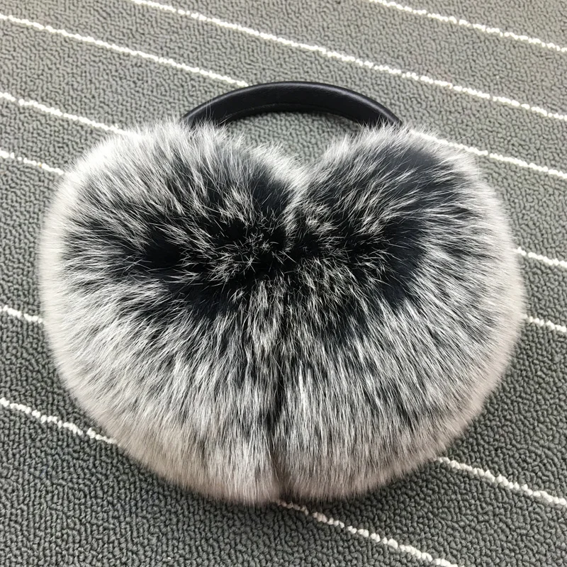 Protège-oreilles en fourrure de renard véritable pour femme, couvre-oreilles en peluche, ultraléger