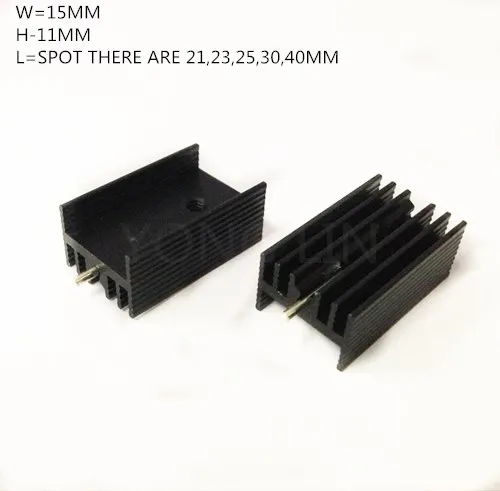 10PCS TO-220 heatsink 15*11-30MM/ Heat sink/Aluminum heatsink/Transistor heat sink/to-220 HEATSINK