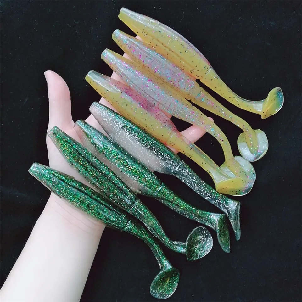 Noeby 8pcs 15cm 22g Artificial Soft Lure Japan Shad Worm Jig Head Fly Fishing Silicone Rubber Fish Fishing Lure soft bait