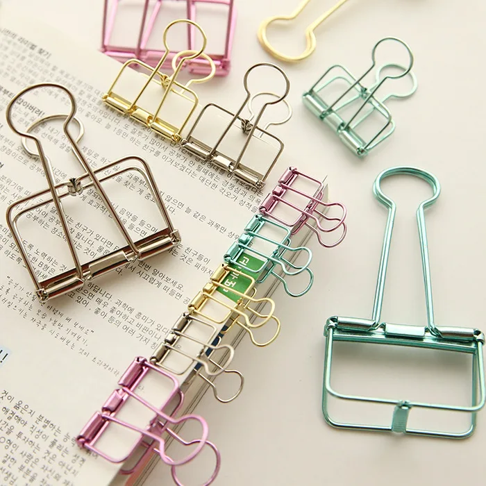 Paper Clips Clips De Papel Binder Hollow Clips Photo Holder Office Accessories Wonder Clips Cute Gift Bureau Accessoires Medium