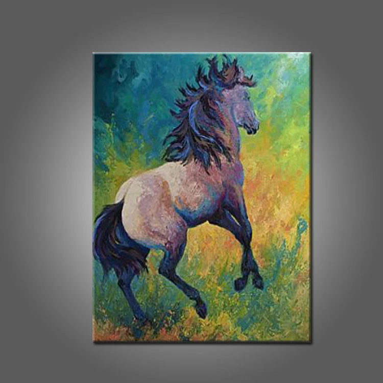 

Abstract Horse Painting On Canvas Artist Handpainted Beautiful Wall Decoration Wall Art Paints Stallion On Canvas Artwork