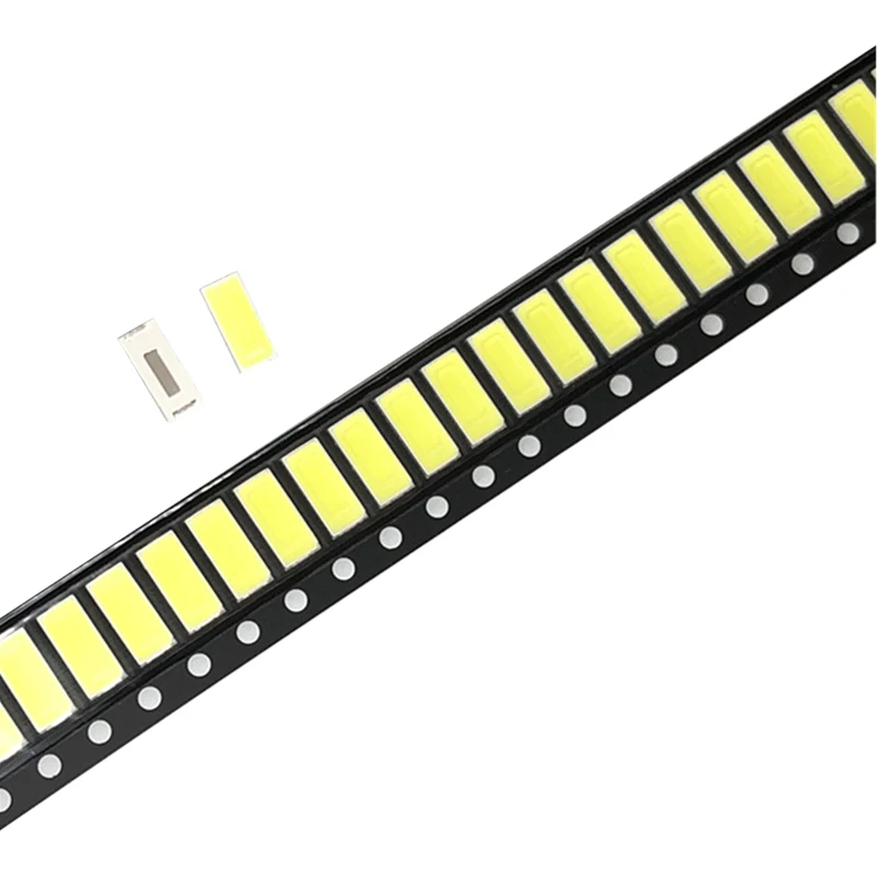 100pcs 7030 LED  diodes   1W  150Ma   6500K White Light SMD    (6.0~6.2V)