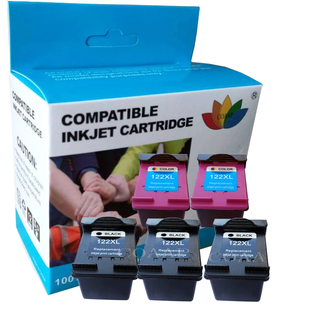 Compatible 122XL 122 XL Cartridge Replacement for HP122 Color Ink Cartridge for Deskjet 1000 1050 1050A 1510 2000 2050