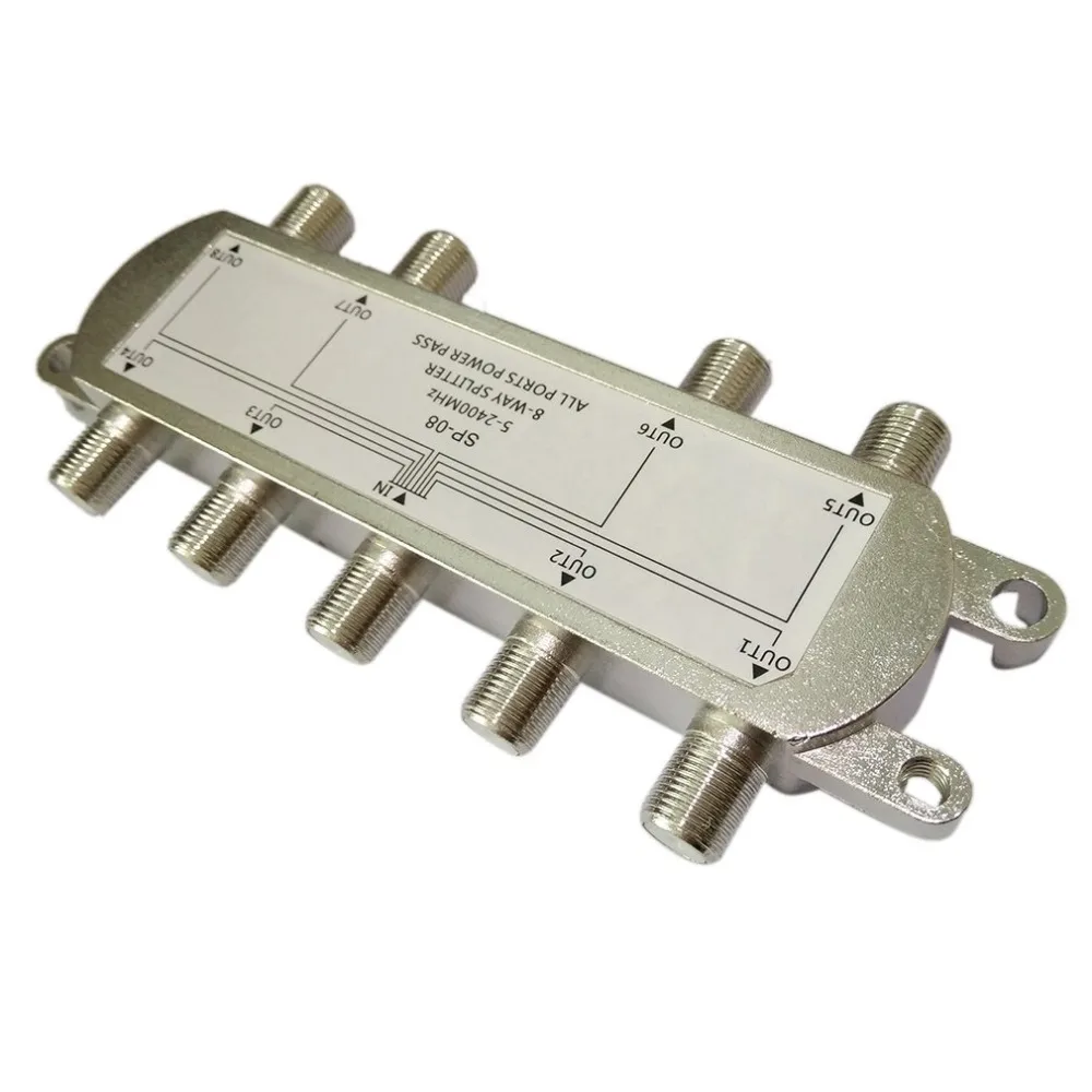 GSP-08A 8双方向の信号衛星スプリッタテレビアンテナrf同軸ケーブルスプリッター卸売