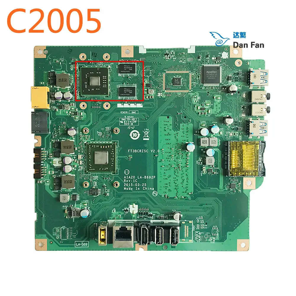 

For Lenovo C2005 AIO Motherboard AIA20 LA-B692P FT3BCRZSC Mainboard 100%tested fully work