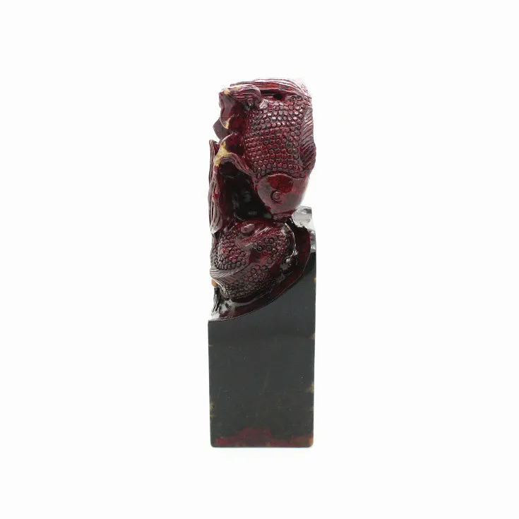 Guilin Gifts soapstone exclusive custom hand-carved red jasper stamp gift boutique Decoration