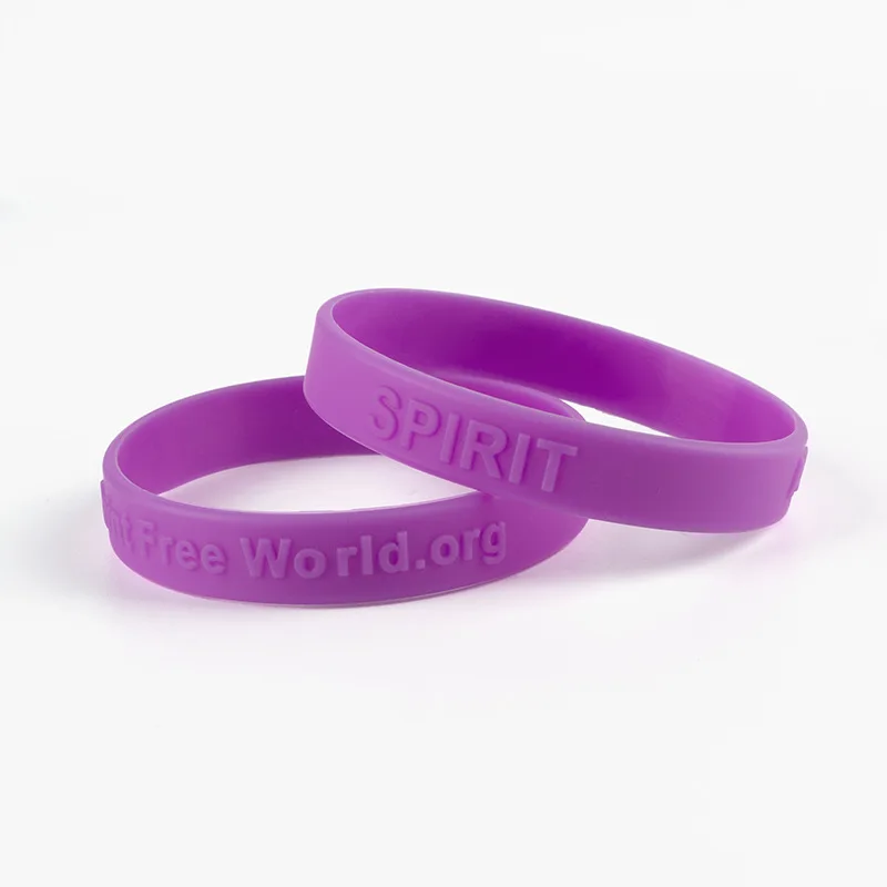 1PC A Complaint Free World.org Silicone Bracelets&Bangles Sporty Purple Spirit Wristbands Men Women Lovers\' Student Gifts SH285