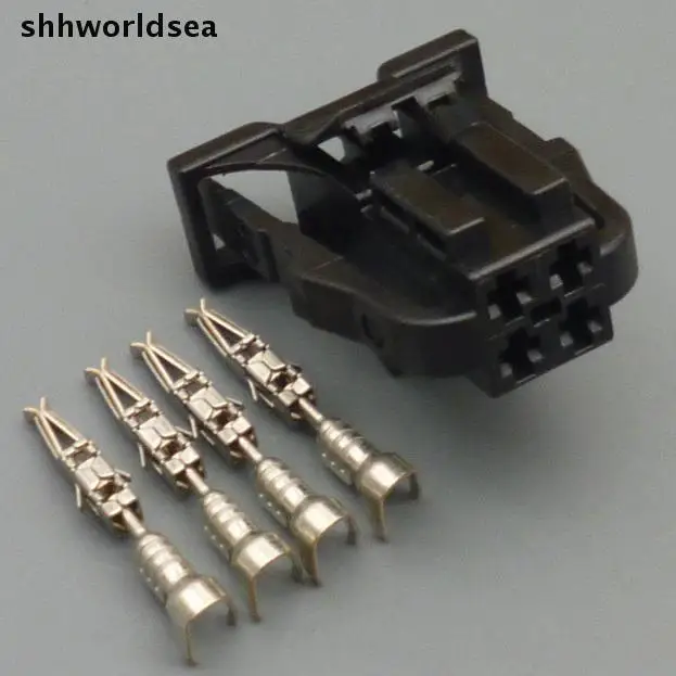 Shhworldsea 50Sets 4 pin 4 Way Car Taillight Connector Plug Auto electrical wire connector plug 3B0 972 722 3B0972722