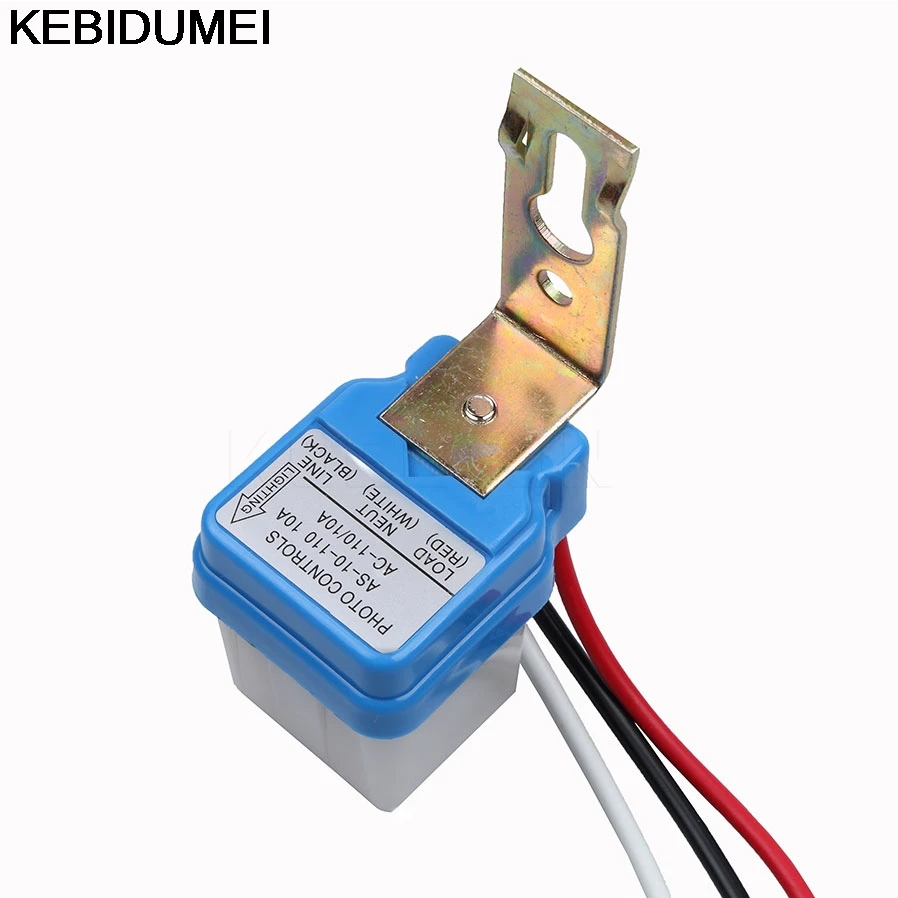 1pc Switch Automatic Auto On Off Photocell street Light Switch DC AC 50-60Hz 10A Photo Control Photoswitch Sensor Switch