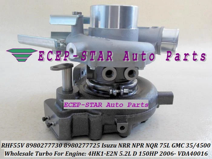 Turbocompresor Turbo RHF55V 8980277720 8980277721 8980277722 para ISUZU NRR NPR NQR 75L 06-para GMC 3500 4500 W-serie 4HK1 E2N 5.2L