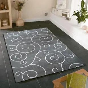 Alfombra de color negro y rojo, gris y blanco, gris y beige, mesa de centro para dormitorio y sala de estar