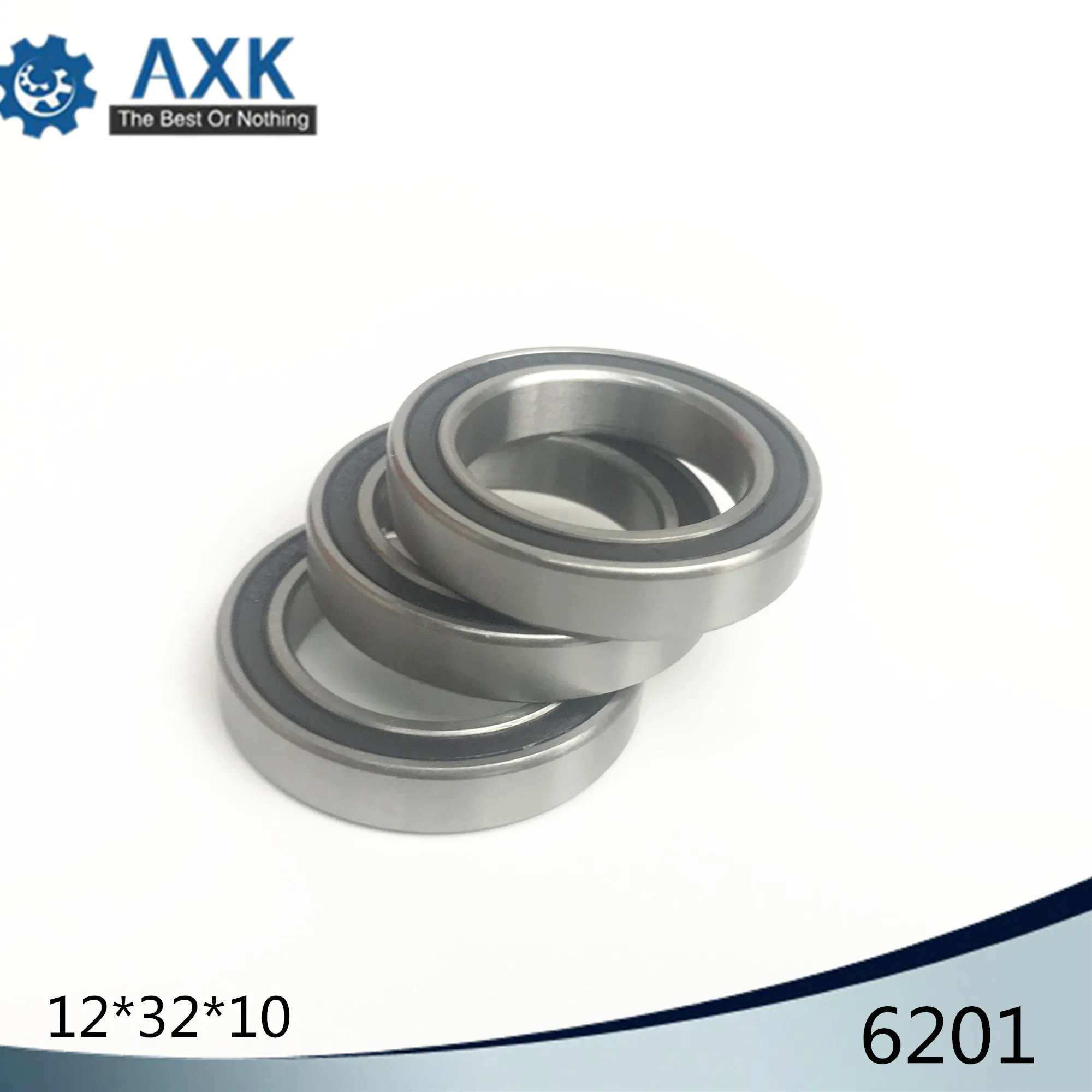 6201 Hybrid Ceramic Bearing 12*32*10 mm ABEC-1 ( 1 PC) Industry Motor Spindle 6201HC Hybrids Si3N4 Ball Bearings 3NC 6201RS