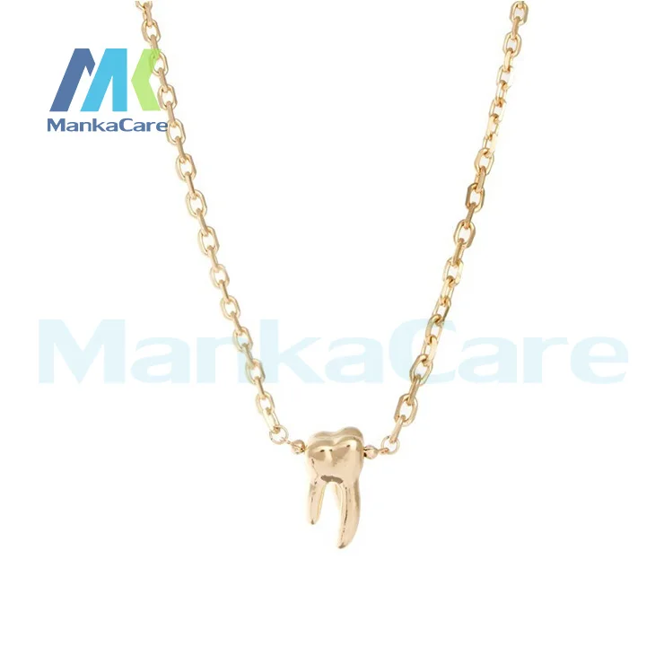 Tooth Type Personality teeth pendant necklace short paragraph clavicle chain alloy Fashion jewelry Dental Clinic gifts