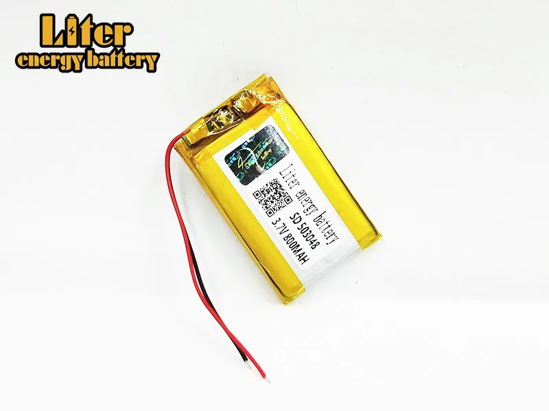 3.7V 800mAh battery 503048 Lithium Polymer Rechargeable Battery Li Po li ion For Mp3 MP4 MP5 DVD Camera GPS bluetooth Speaker