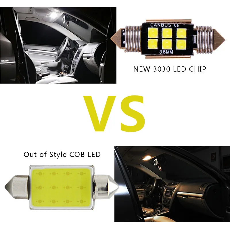 1PCS Nuovo c5w led 31 millimetri 36 millimetri 39 millimetri 41 millimetri 6 SMD 3030 Chip LED Del Festone Della Lampadina luce di Cupola dell'automobile Canbus No Errore Auto Interni Lampada Da Lettura