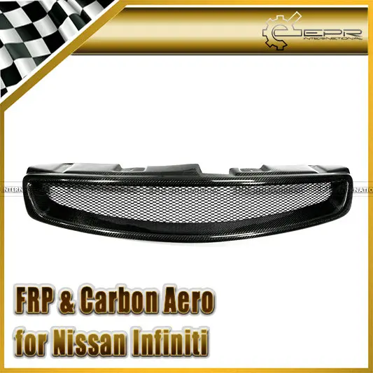 

Car Styling Carbon Fiber CF Front Grille Fit For Infiniti 2003-2007 G35 2D Coupe JDM Style Front Grille Mesh