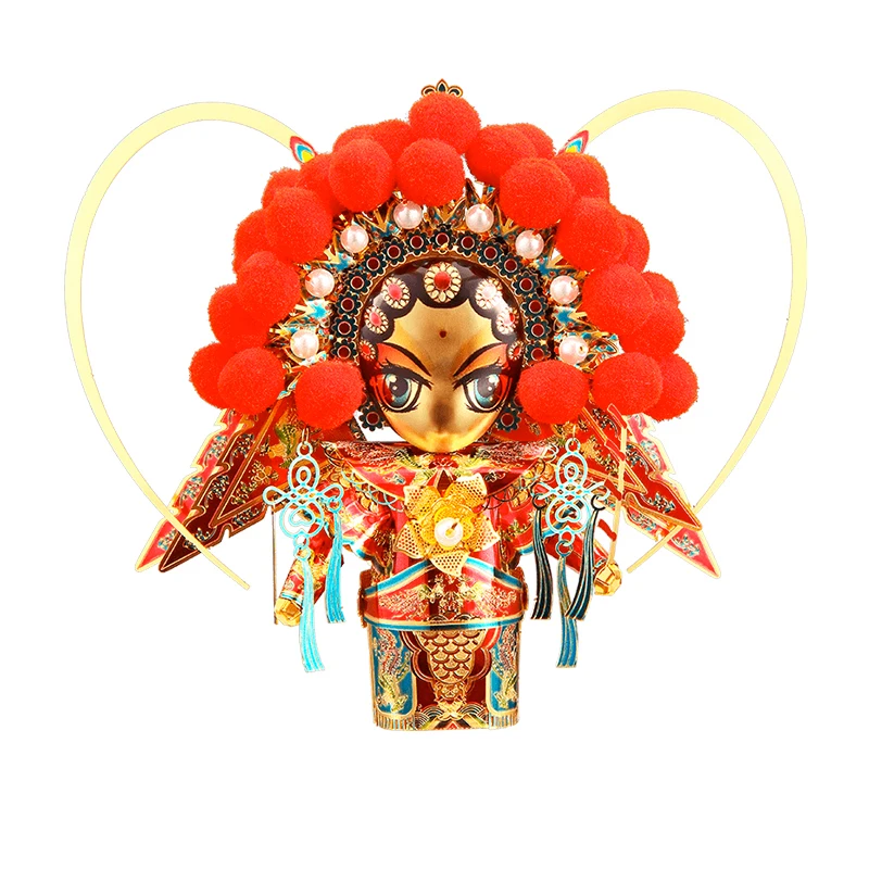 

2018 Piececool 3D Metal Puzzle MU GUIYING Peking Opera DIY Laser Cut Puzzles Jigsaw Model For Adult Child Kids Educational Toys