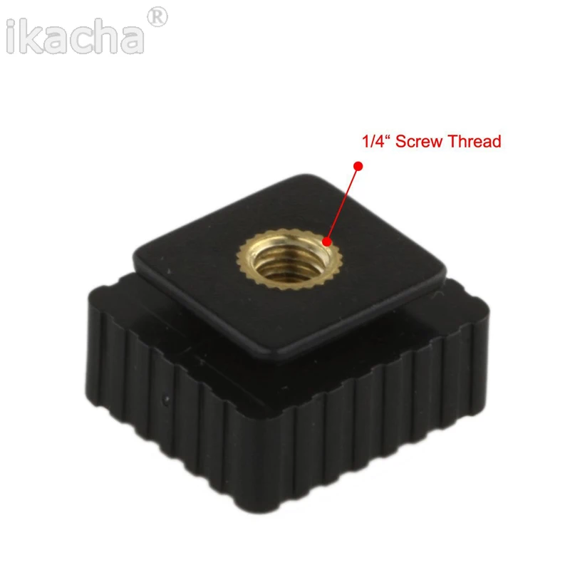 Máy ảnh Kim Loại Flash Giày Hot Núi Adapter để 1/4 "Vít Tripod Núi cho DSLR studio Ánh Sáng