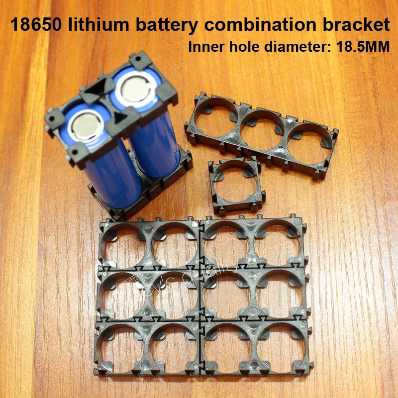 10pcs 18500 18650 Lithium Battery Combination Holder Combination Snap ABS Flame Retardant Universal Combination Mounting Bracket