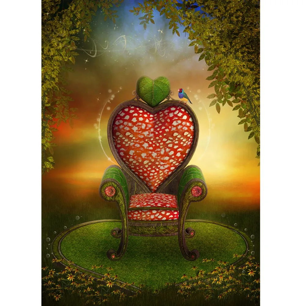 Fairy Tale Heart Photography Background For Photograph Accessories Party Child Baby Vinyl Cloth Photo Backdrops Photophone