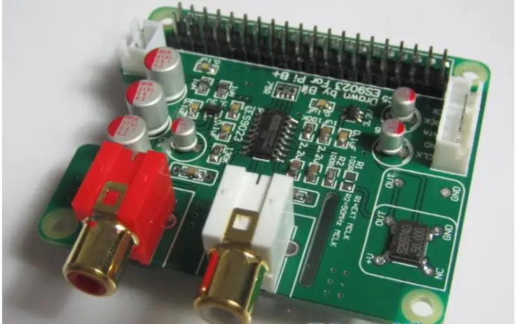 

Raspberry I2S HiFi DAC ES9023 Expansion Board Decode Board Encoder for Raspberry pi B+