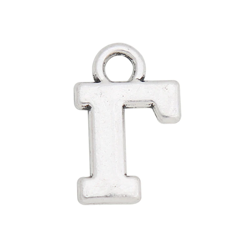 RAINXTAR Alloy Alphabet Charms Greek Letter Gamma Charms 9*14mm 50pcs AAC889