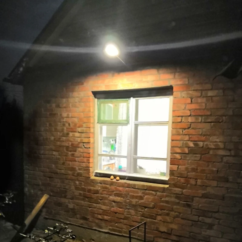 QLTEG 48 LEDS Remote Control 450LM Solar Lamp Human Body Induction Wall Light 3 Models Dimmable Outdoor Garden Yard Path Lamps