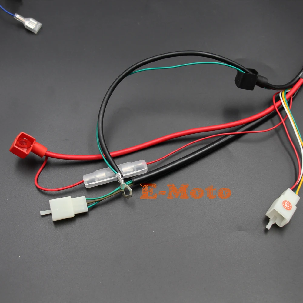 Engine AC Wiring Harness & Switch For 150cc 200cc 250cc PIT Quad Dirt Bike ATV Buggy Loncin zongshen ducar Lifan