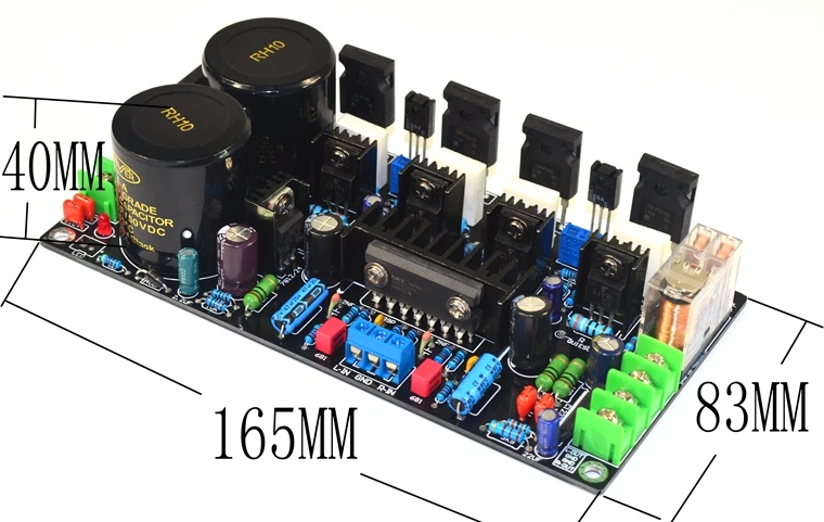 

IRF240 + IRF9240 Separate FET Field effect tube + UPC2581V Push tube 120W+120W class AB amplifier board