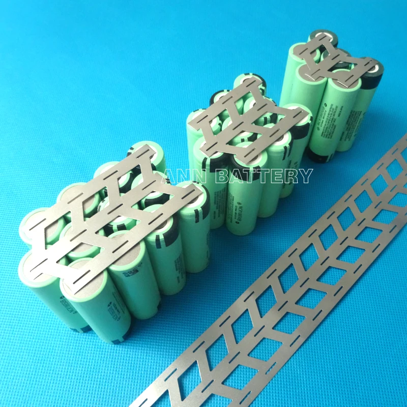 1KG lithium battery pure nickel strip, 2W 3W 4W For 18650 battery pack, cell spacing 18.5mm, W-type nickel busbar