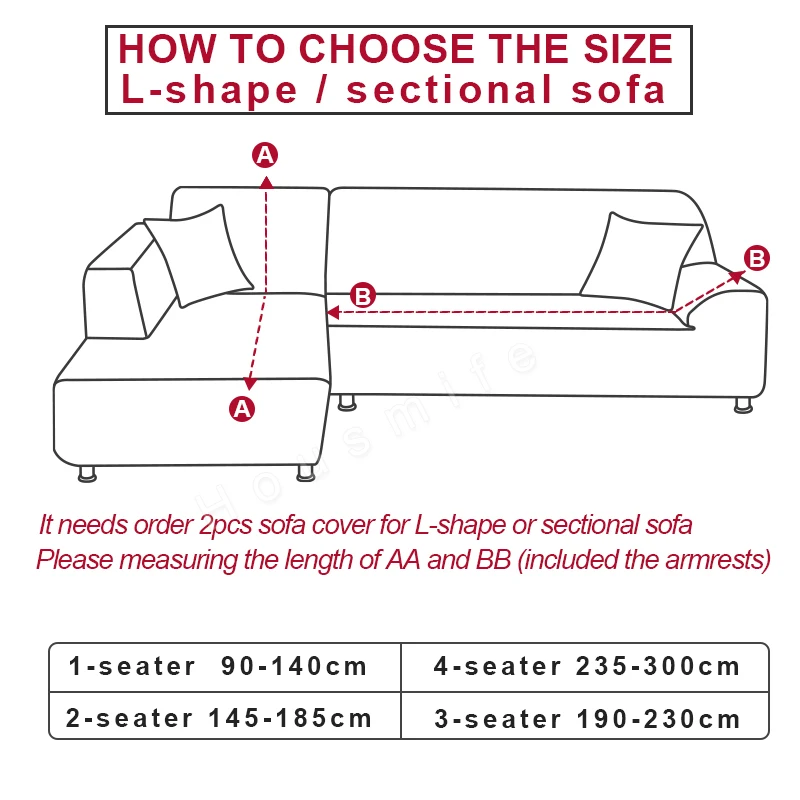 Printed Couch Cover Elastic Sofa Cover for Living Room Pets Corner L Shaped Chaise Longue Sofa Slipcover Sofas 1/2/3/4 Seater