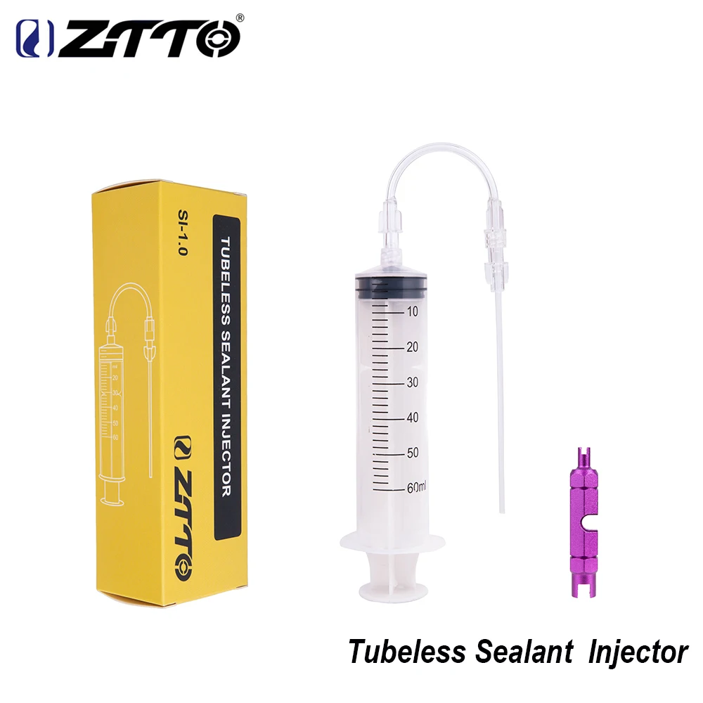 ZTTO Tubeless Sealant Injector SI 1.0 Set Tubeless Valve Valve Tool For MTB Road Bike Tubeless Tire UST Tyre No Tubes