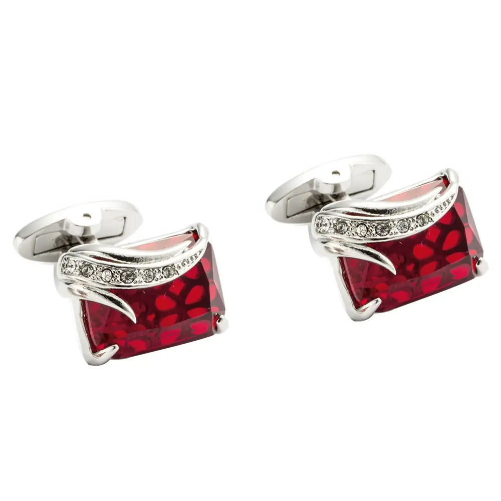 VAGULA Classic Cufflinks Luxury gift Party Wedding Suit Shirt Gemelos Jewelry Buttons Angel Wing Design Crystal Cuff links 162