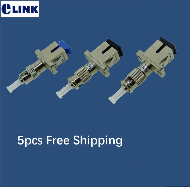 

SC-ST fiber optic FM hybrid coupler female to male VFL use fiber optic SM MM APC connector ftth adapter free shipping ELINK 5pcs