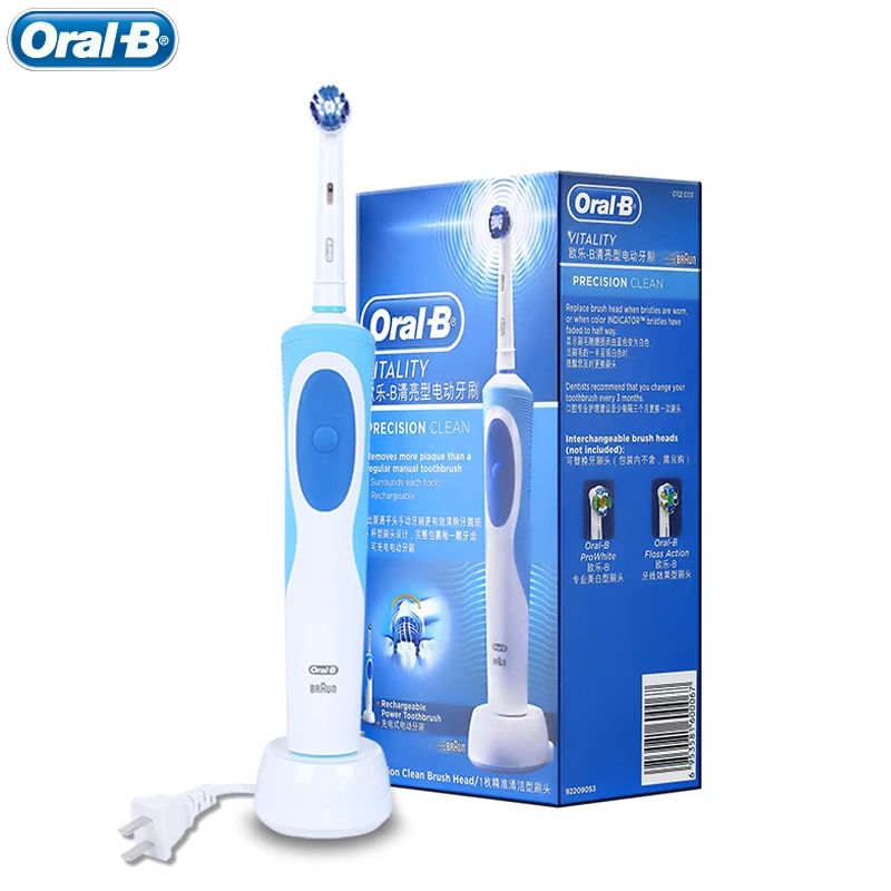 Tooth Brush Oral B Electric Toothbrush VITALITY Precision Clean Adult Rechargeable Teeth cleaning Matching Tooth Brushes Heads