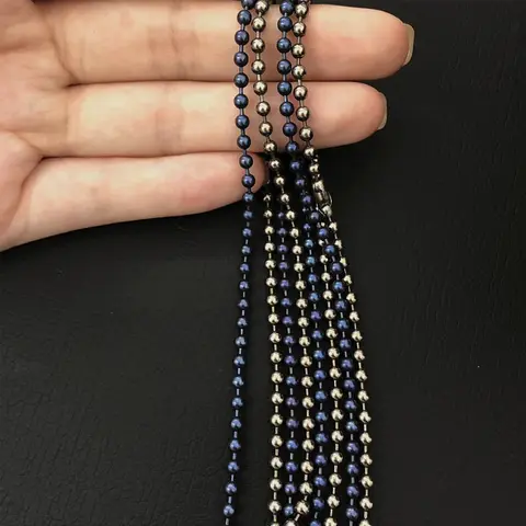 26-tums halsband i ren titan med kula, 3,0 mm diameter, hypoallergeniskt smycke för känslig hud 10 best sales titanhalsband - №3