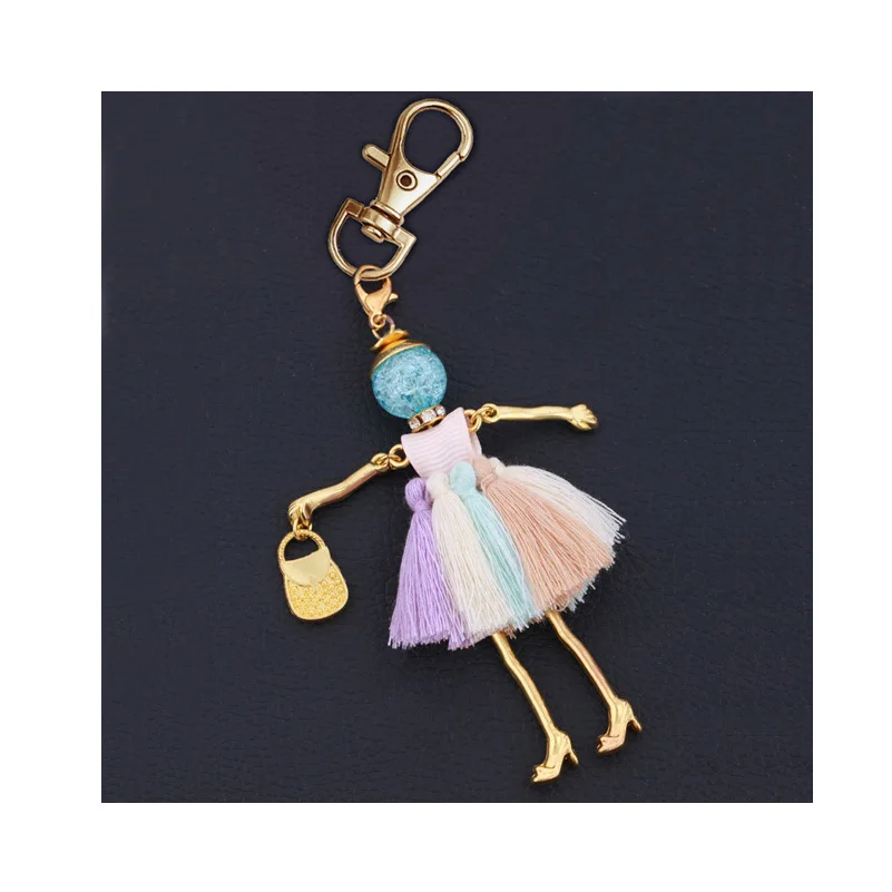 statement fashion women key chain new design keychain holder pendant charms jewelry key ring bag keyrings lady accessory