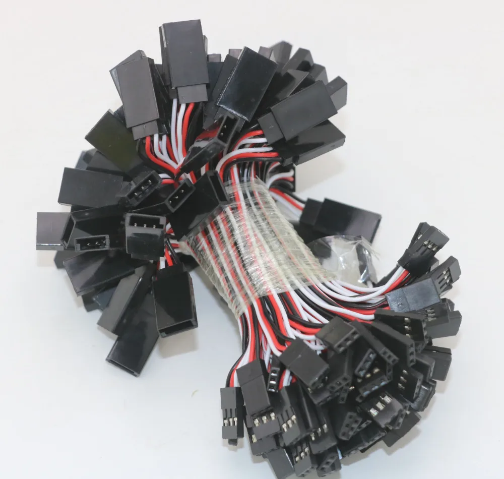 10 stücke 100mm/150mm/200mm/300mm/500mm RC Servo Verlängerung Kabel kabel Draht Blei JR Für Rc Hubschrauber Rc Drone – Detail 17