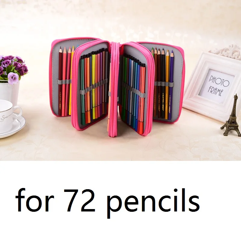 72 holders pencil bag gift for kids like painting fabric pencil bag huge capacity for 72 pencils