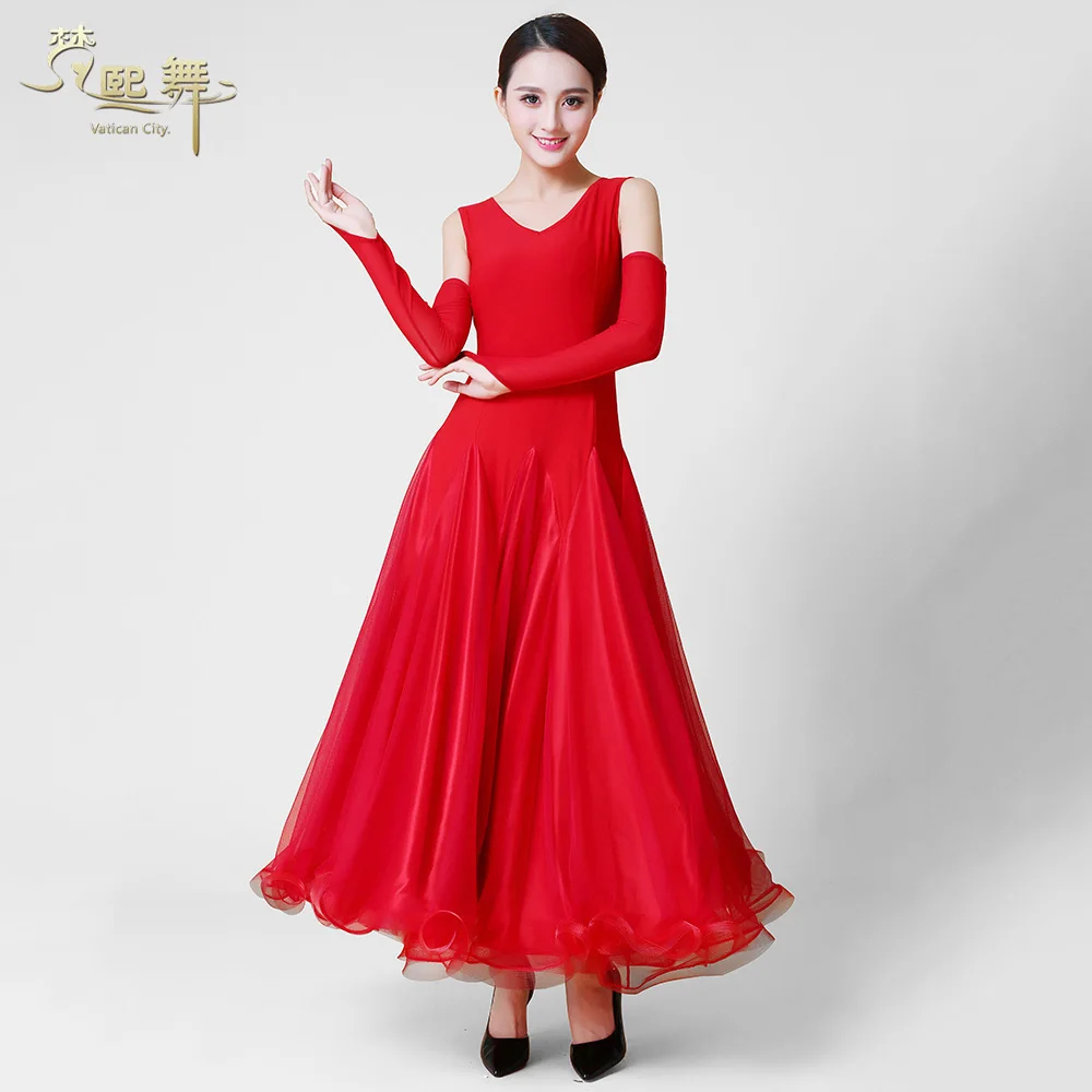 Angepasst Tanzen Kleid Dame Tanzen Wettbewerb Kleid Frauen Tango Flamenco Walzer Tanzen Customes Ballsaal Bühne Anzug D0368