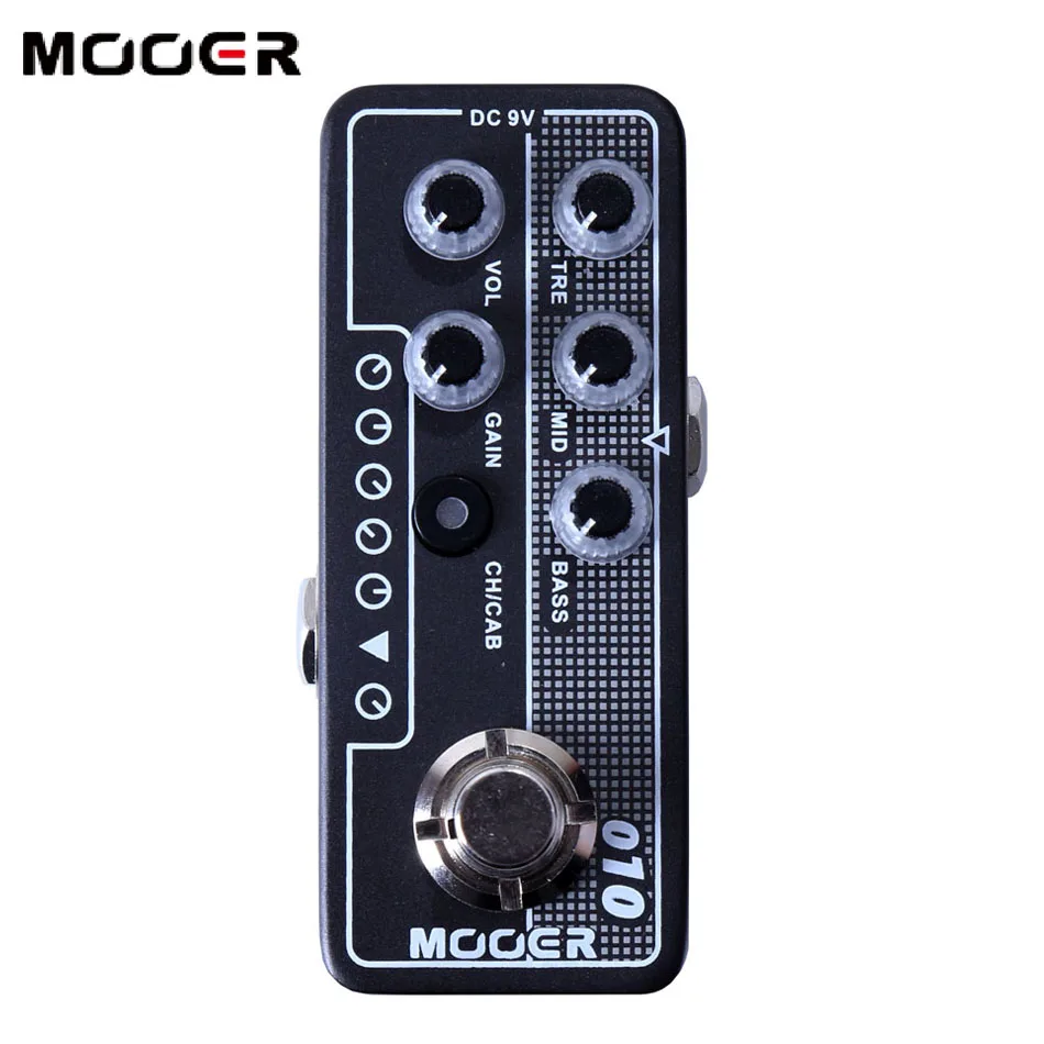 Mooer M010 Two Stones Electric Guitar Effects Pedal Stompbox Accessories Speaker Cabinet Simulation High Gain Tap Tempo Bass