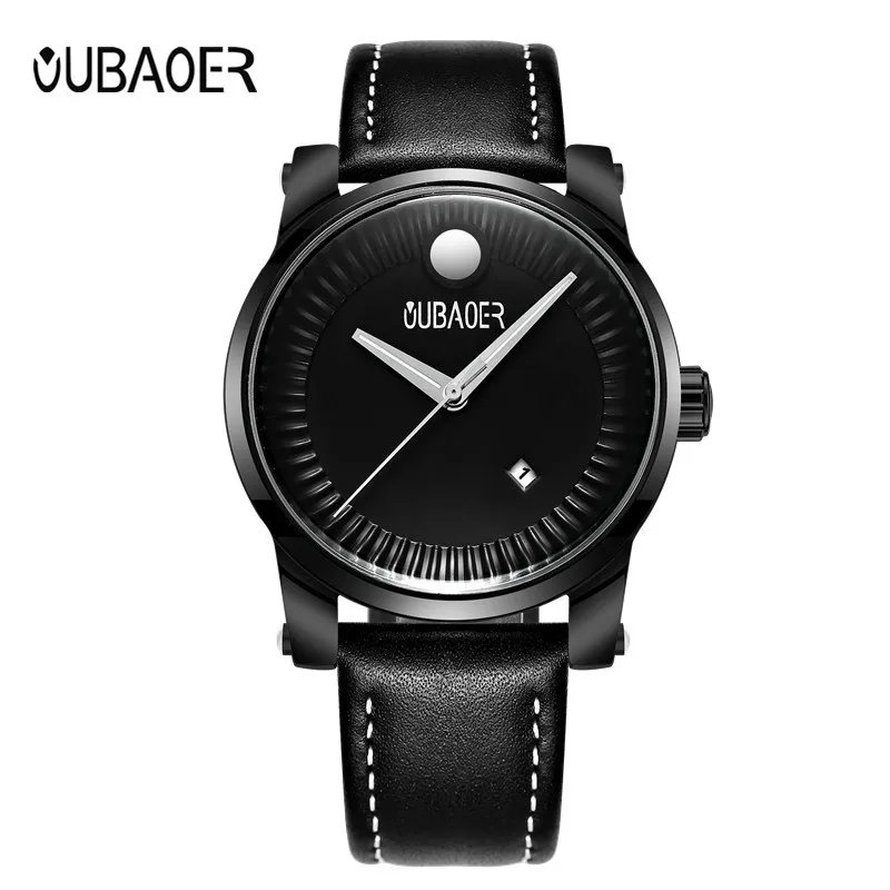 

OUBAOER Original Watch Men Sport Quartz Men Watches Auto Date Wrist Watch Relogio Time Hour Clock Reloj Hombre Mens Watches